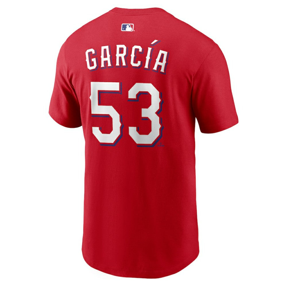 Adolis Garcia Texas Rangers Nike  Name & Number T-Shirt - Red T-shirts