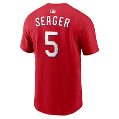 Corey Seager Texas Rangers Nike  Name & Number T-Shirt - Red T-shirts