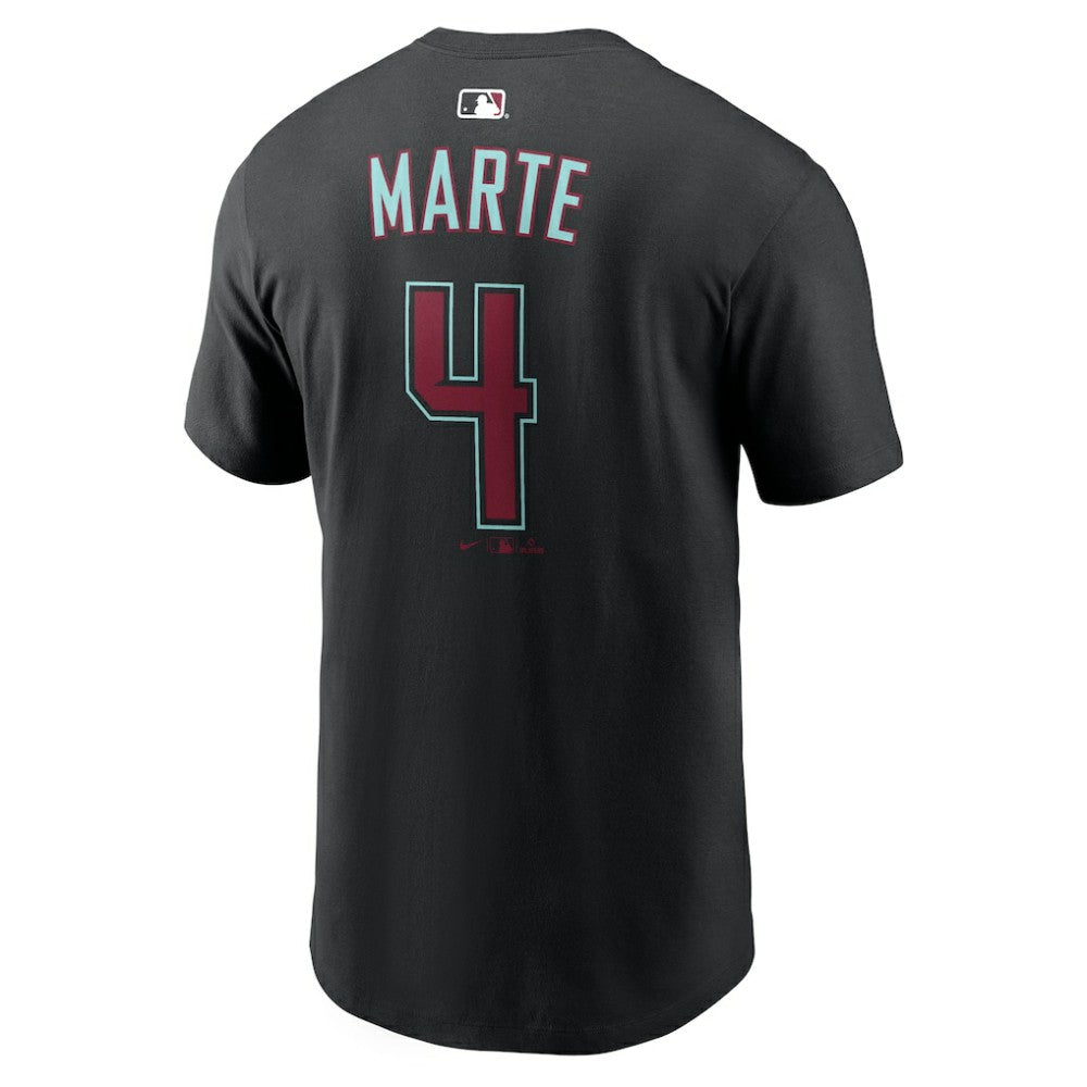 Ketel Marte Arizona Diamondbacks Nike Name & Number T-Shirt - Black T-shirts