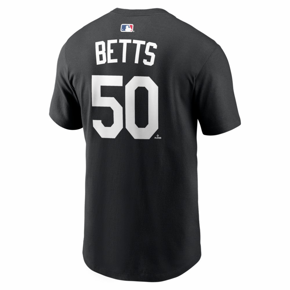 Mookie Betts Los Angeles Dodgers Nike Name & Number T-Shirt - Black T-shirts