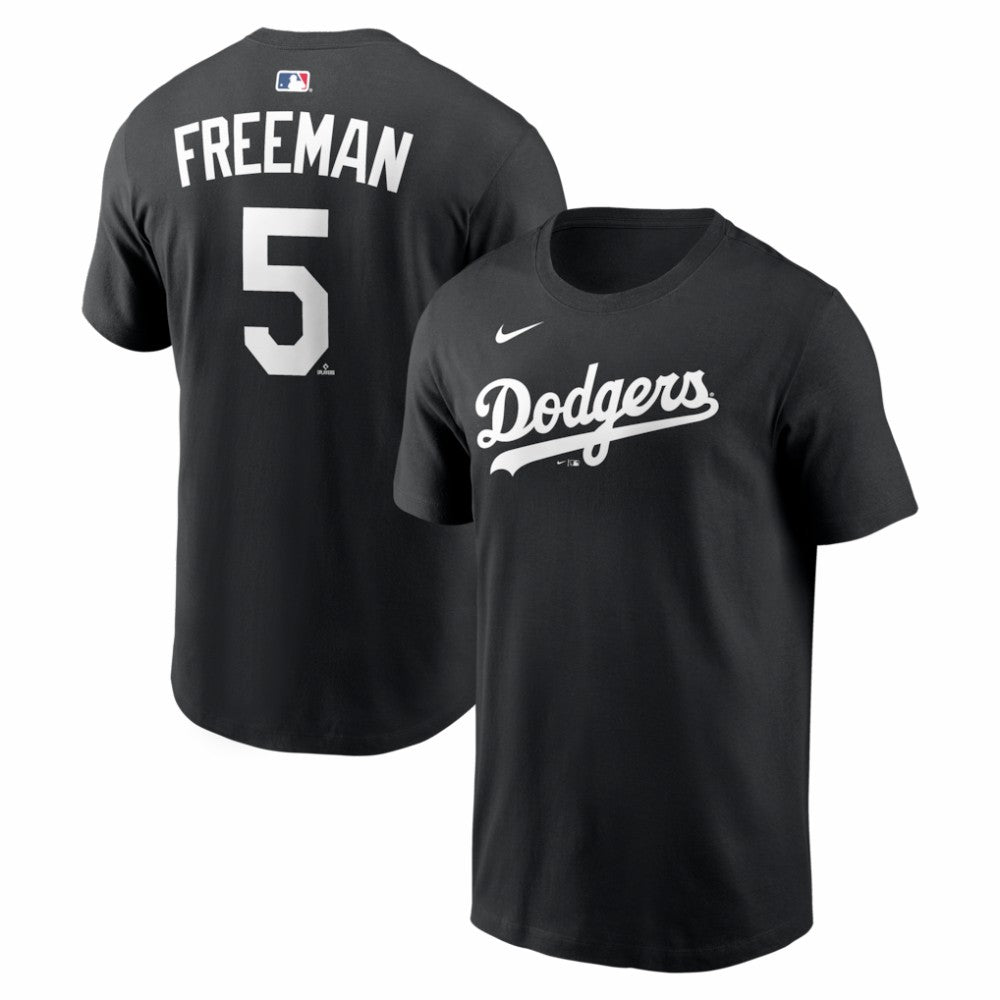 Freddie Freeman Los Angeles Dodgers Nike Name & Number T-Shirt - Black T-shirts