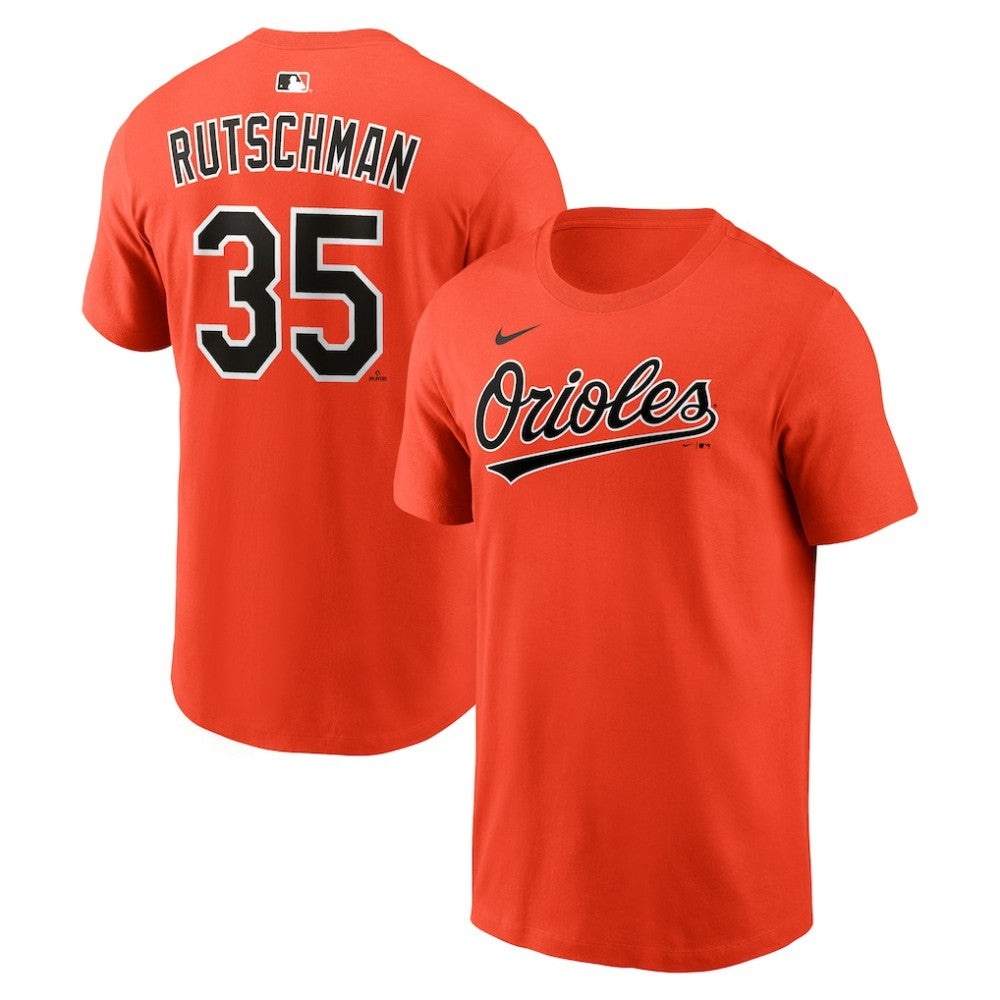 Adley Rutschman Baltimore Orioles Nike  Name & Number T-Shirt - Orange T-shirts