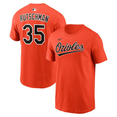 Adley Rutschman Baltimore Orioles Nike  Name & Number T-Shirt - Orange T-shirts
