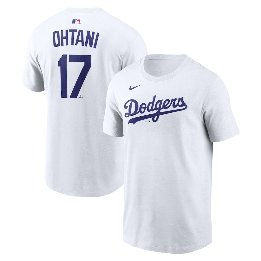 Shohei Ohtani Los Angeles Dodgers Nike Name & Number T-Shirt - White T-shirts