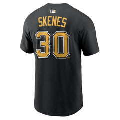 Paul Skenes Pittsburgh Pirates Nike Home Name & Number T-Shirt - Black T-shirts