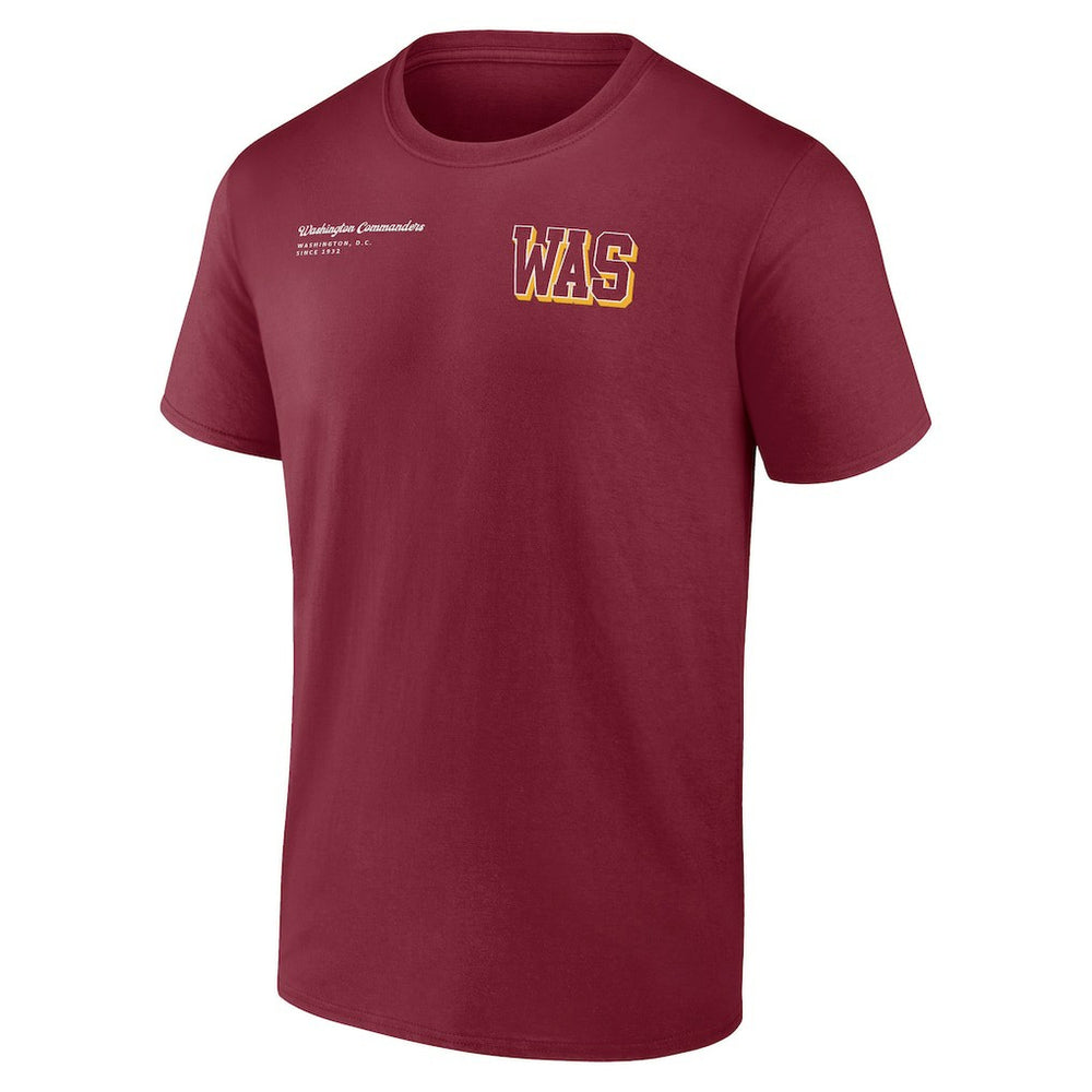 Washington Commanders Split Zone T-Shirt Burgundy