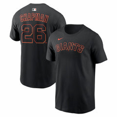 Matt Chapman San Francisco Giants Nike Home Name & Number T-Shirt - Black T-shirts