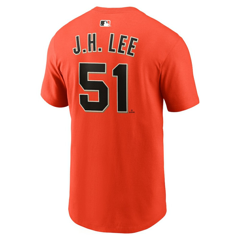 Jung Hoo Lee San Francisco Giants Nike Name & Number T-Shirt - Orange T-shirts
