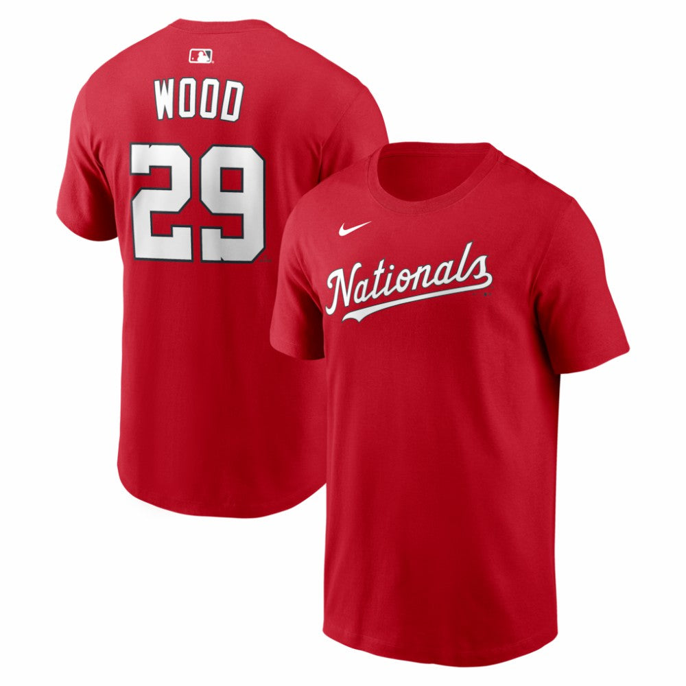 James Wood Washington Nationals Nike Home Name & Number T-Shirt - Red T-shirts