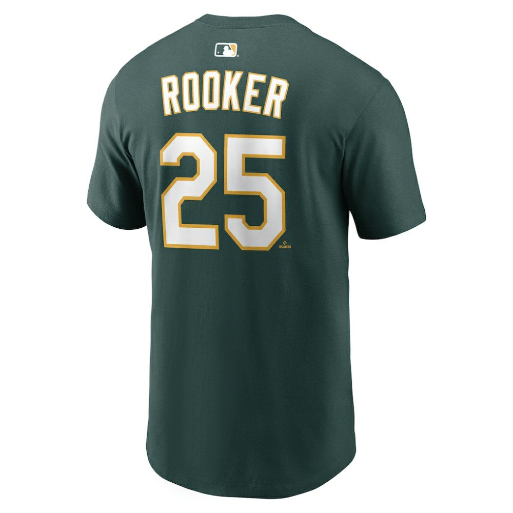Brent Rooker Athletics Nike Home Name & Number T-Shirt - Green T-shirts