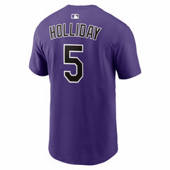 Matt Holliday Colorado Rockies Nike Cooperstown Collection Name & Number T-Shirt - Purple T-shirts
