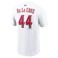 Elly De La Cruz Cincinnati Reds Nike Name & Number T-Shirt - White T-shirts
