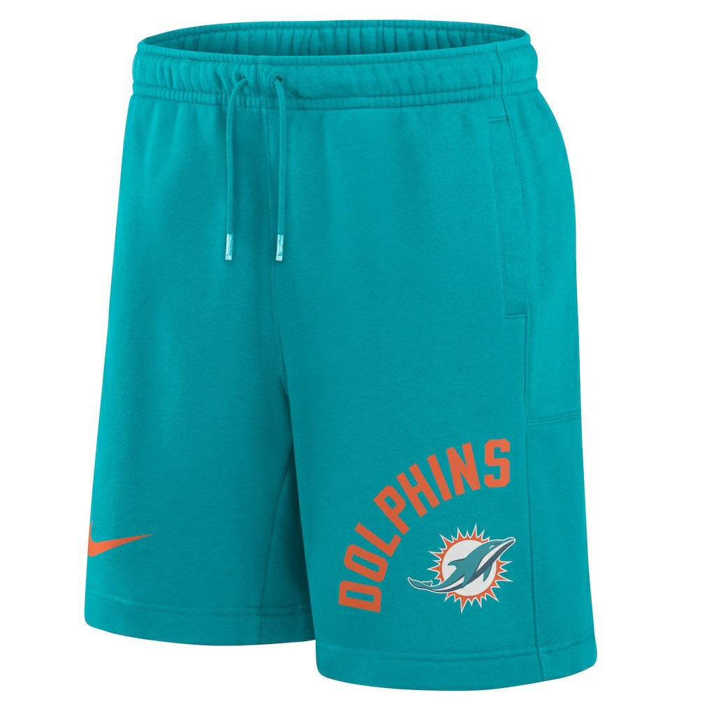 Miami Dolphins Arched Kicker Shorts Aqua