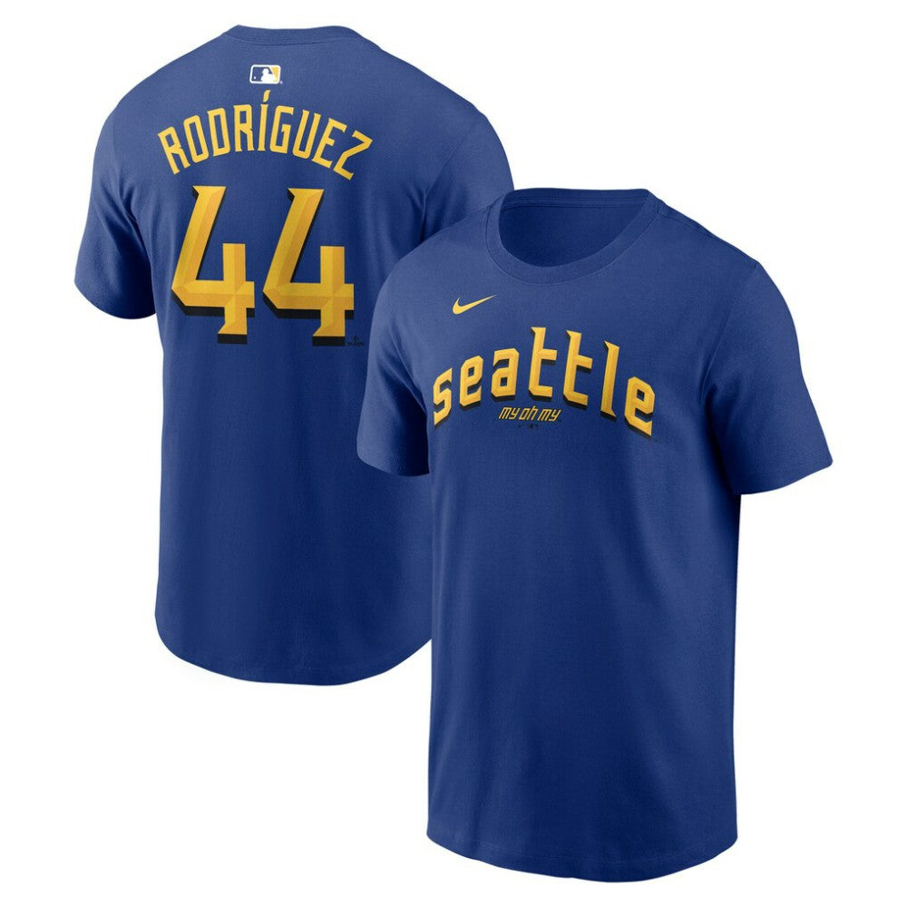 Julio Rodríguez Seattle Mariners Nike City Connect Name & Number T-Shirt - Royal T-shirts