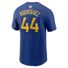Julio Rodríguez Seattle Mariners Nike City Connect Name & Number T-Shirt - Royal T-shirts