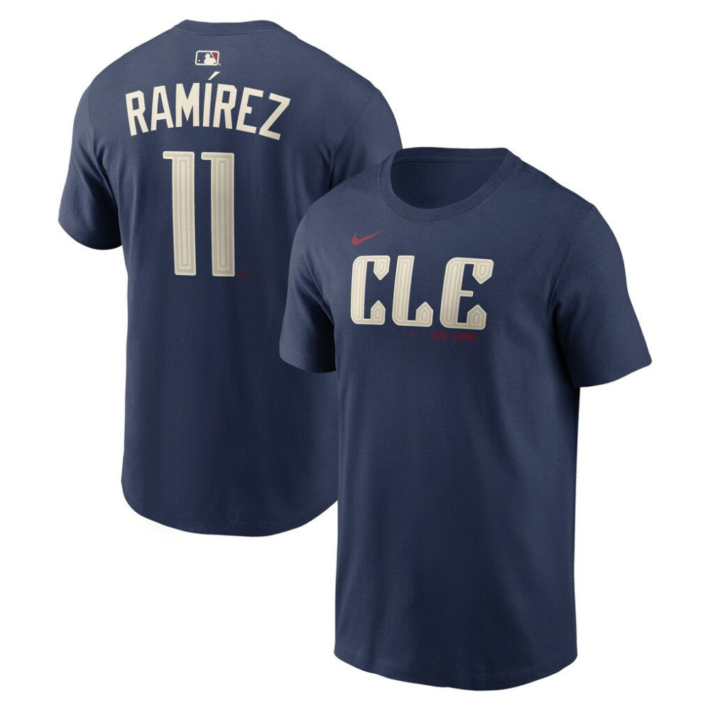 José Ramírez Cleveland Guardians Nike City Connect Name & Number T-Shirt - Navy T-shirts
