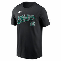 Jason Giambi Athletics Nike Cooperstown Collection Name & Number T-Shirt - Black T-shirts