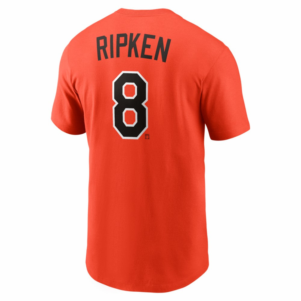 Cal Ripken Jr. Baltimore Orioles Nike Cooperstown Collection Name & Number T-Shirt - Orange T-shirts