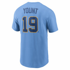 Robin Yount Milwaukee Brewers Nike Cooperstown Collection Name & Number T-Shirt - Powder Blue T-shirts