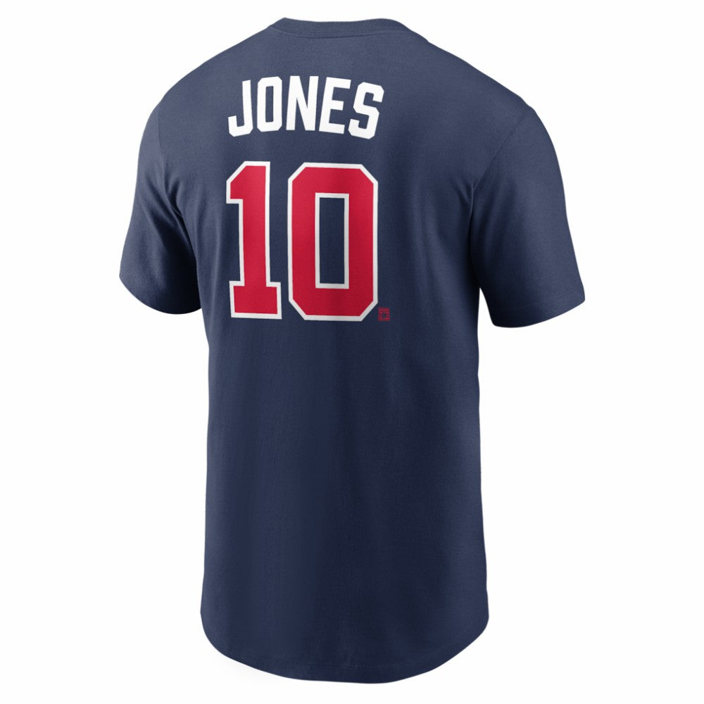 Chipper Jones Atlanta Braves Nike Cooperstown Collection Name & Number T-Shirt - Navy T-shirts