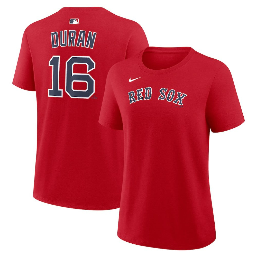 Jarren Duran Boston Red Sox Nike Women's Name & Number T-Shirt - Red T-shirts