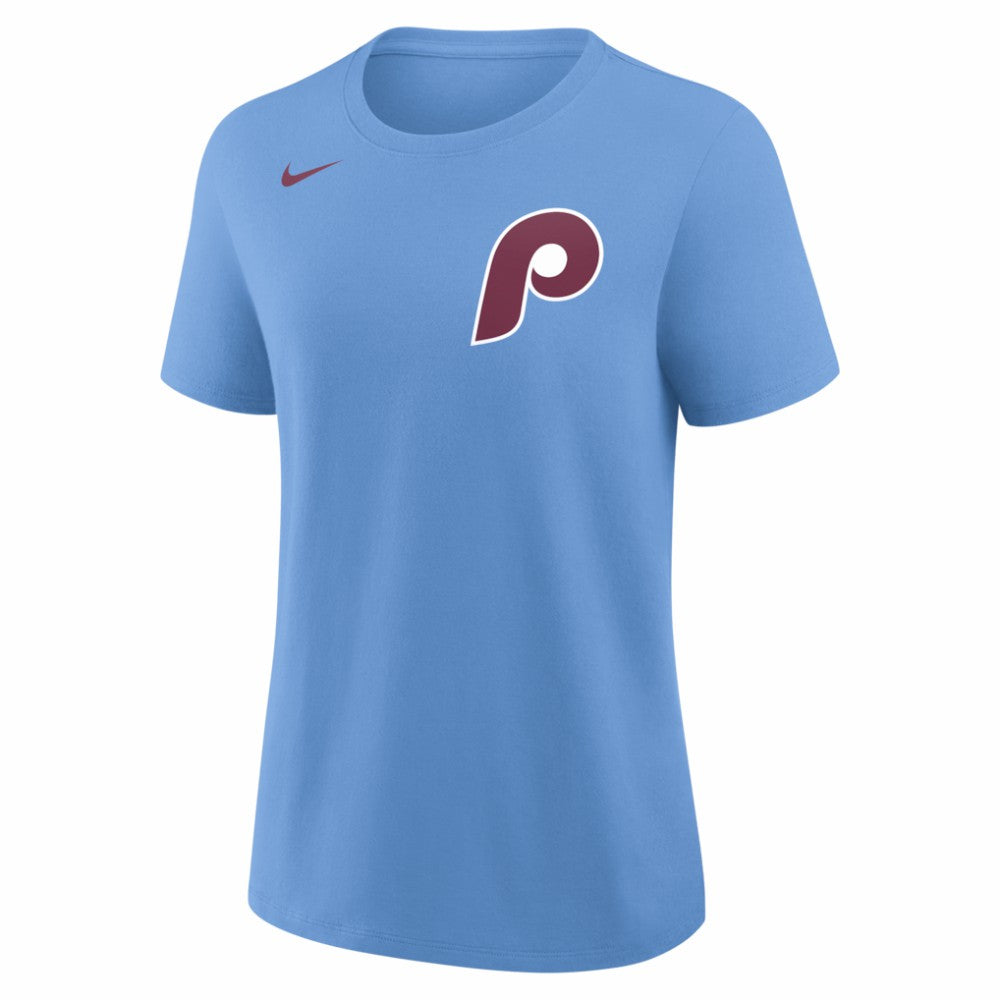Trea Turner Philadelphia Phillies Nike Women's Name & Number T-Shirt - Light Blue T-shirts