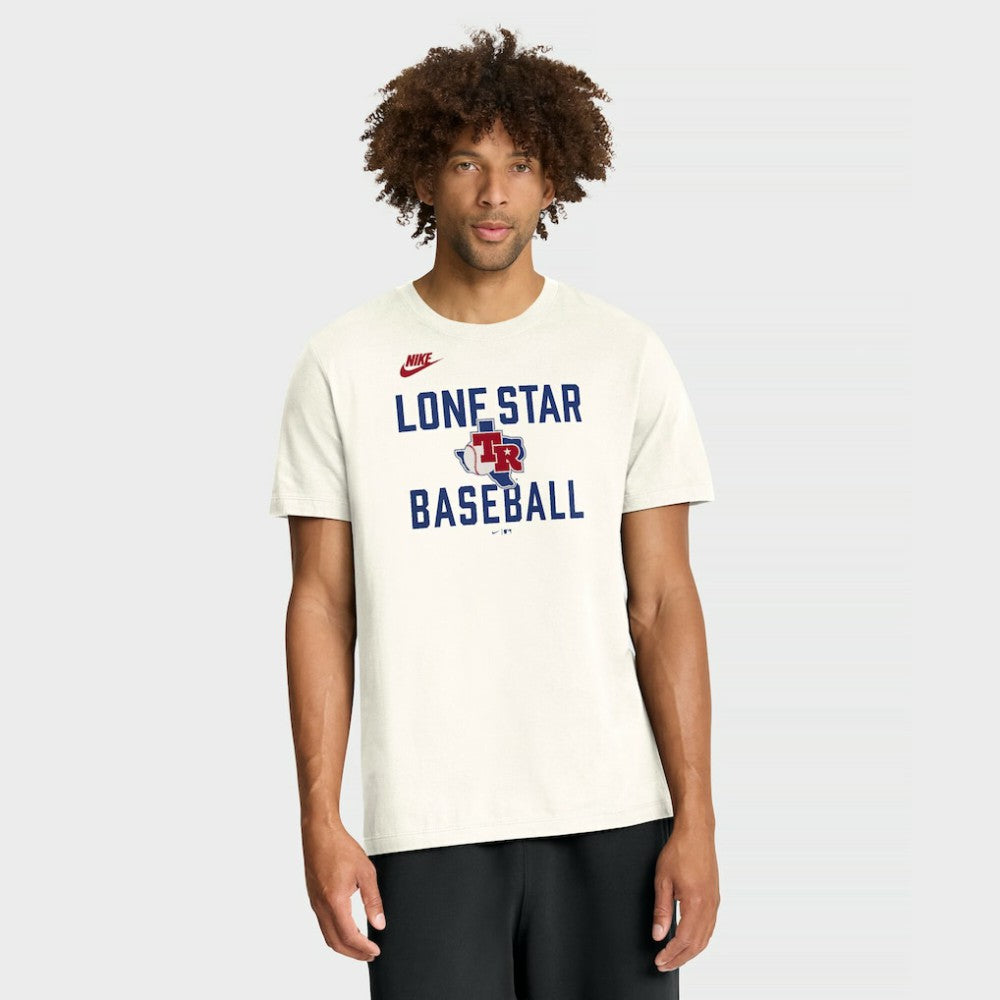 Texas Rangers Nike Cooperstown Collection ‘70s-Inspired T-Shirt - Cream T-shirts