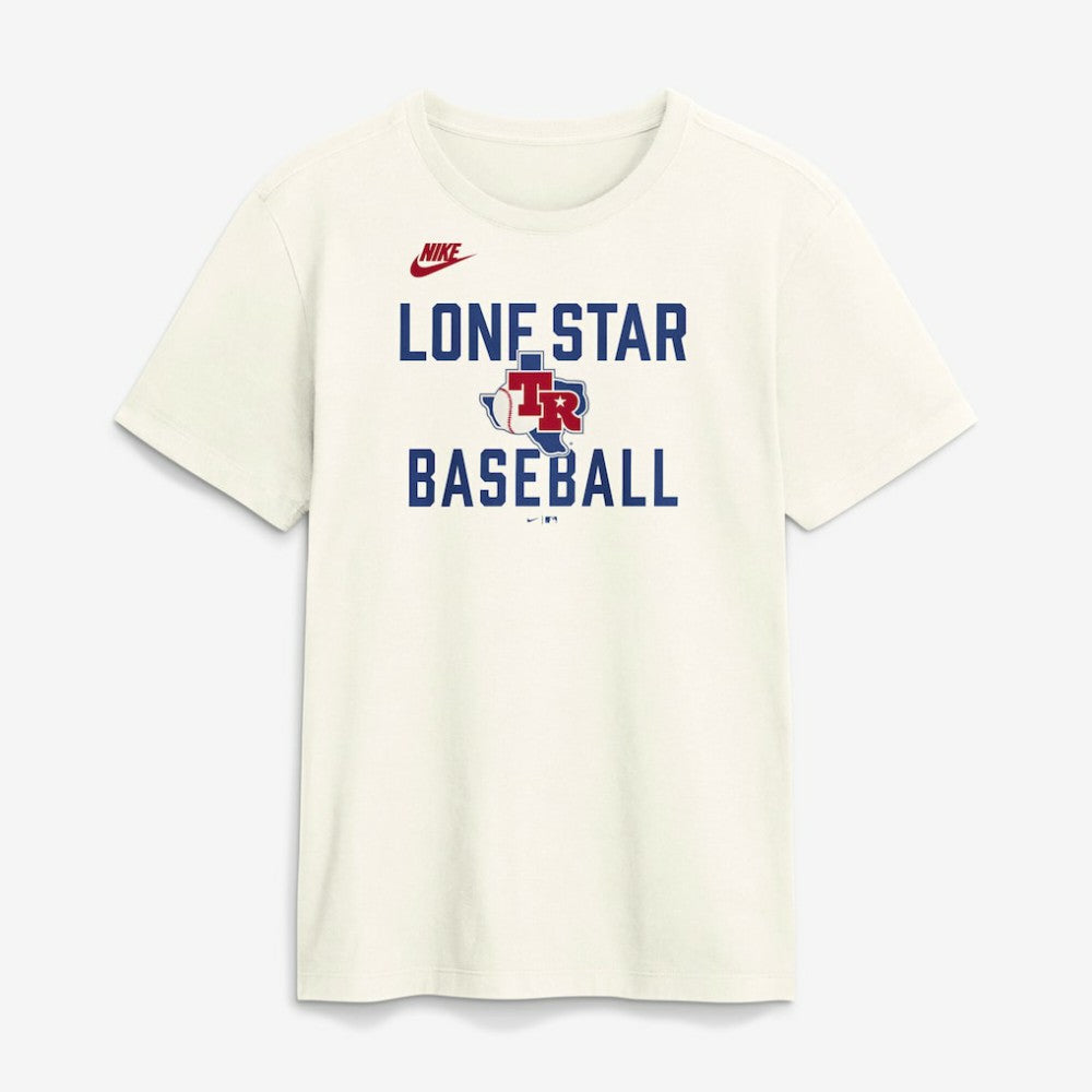 Texas Rangers Nike Cooperstown Collection ‘70s-Inspired T-Shirt - Cream T-shirts