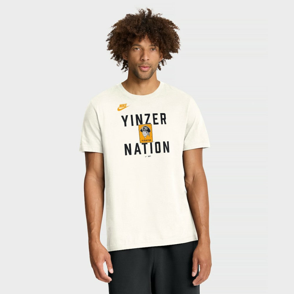 Pittsburgh Pirates Nike Cooperstown Collection ‘70s Inspired T-Shirt - Cream T-shirts