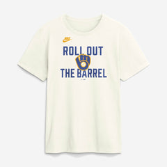 Milwaukee Brewers Nike Cooperstown Collection ‘70s Inspired T-Shirt - Cream T-shirts