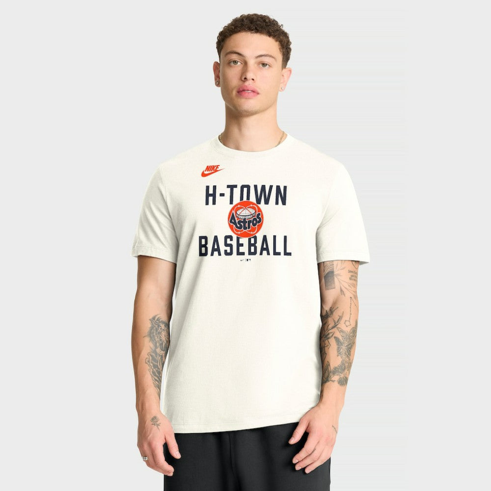 Houston Astros Nike Cooperstown Collection ‘70s-Inspired T-Shirt - Cream T-shirts