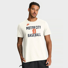 Detroit Tigers Nike Cooperstown Collection ‘70s Inspired T-Shirt - Cream T-shirts