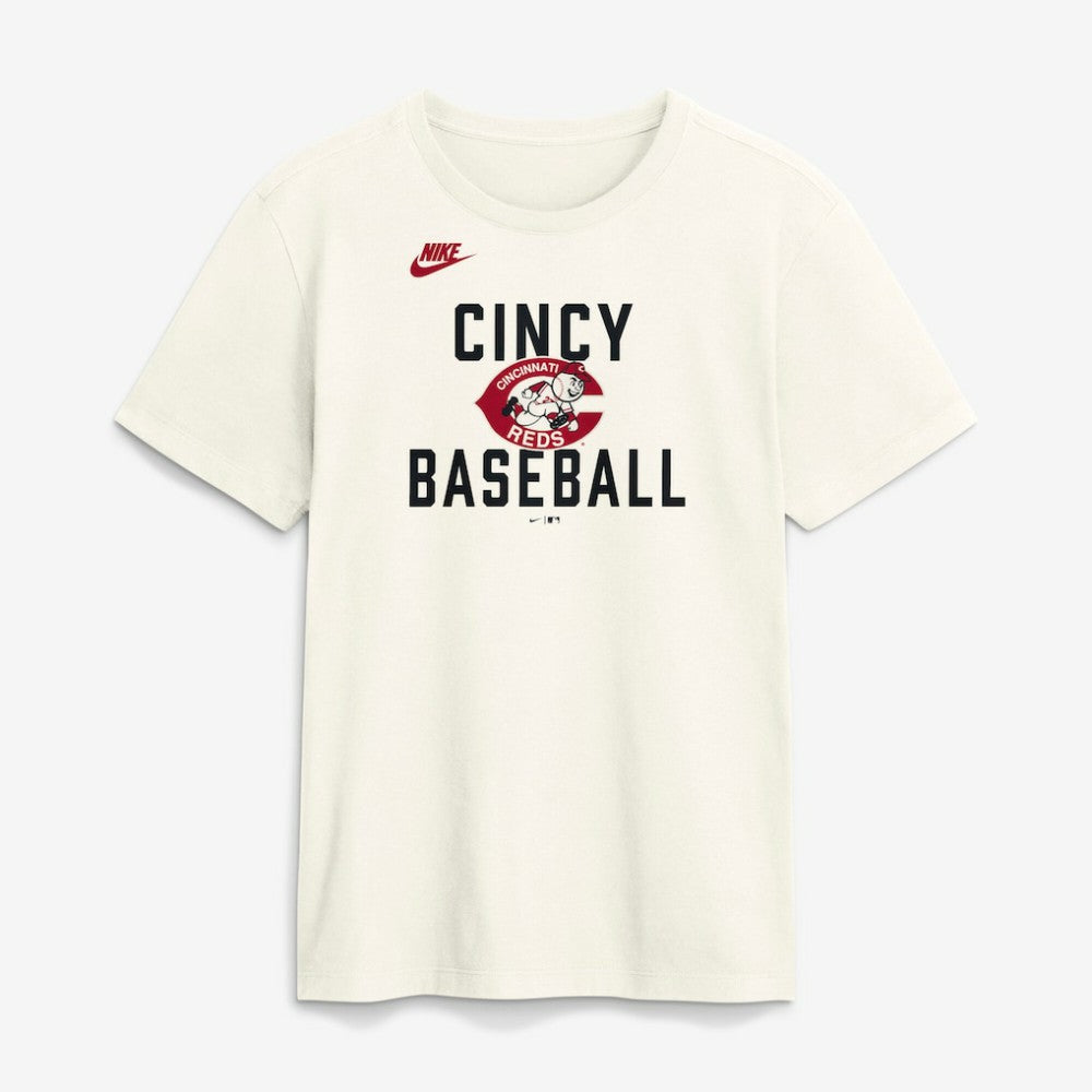 Cincinnati Reds Nike Cooperstown Collection ‘70s Inspired T-Shirt - Cream T-shirts
