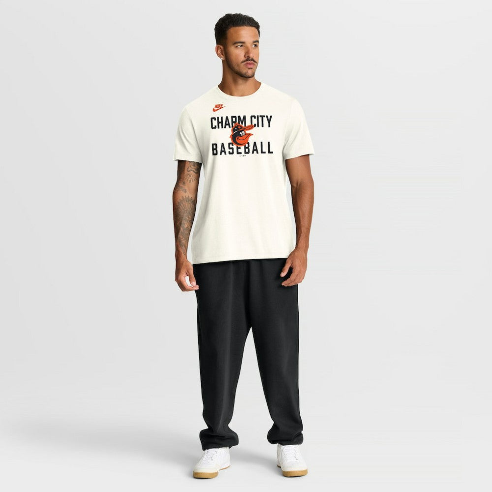 Baltimore Orioles Nike Cooperstown Collection ‘70s Inspired T-Shirt - Cream T-shirts