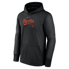 Baltimore Orioles Nike Authentic Collection Practice Performance Pullover Hoodie - Black Hoodies