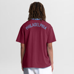 Philadelphia Phillies Nike Cooperstown Collection Ringer T-Shirt - Burgundy T-shirts