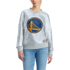 Golden State Warriors Tommy Jeans Women's Tracy Pullover Sweatshirt Silver