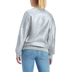 Golden State Warriors Tommy Jeans Women's Tracy Pullover Sweatshirt Silver