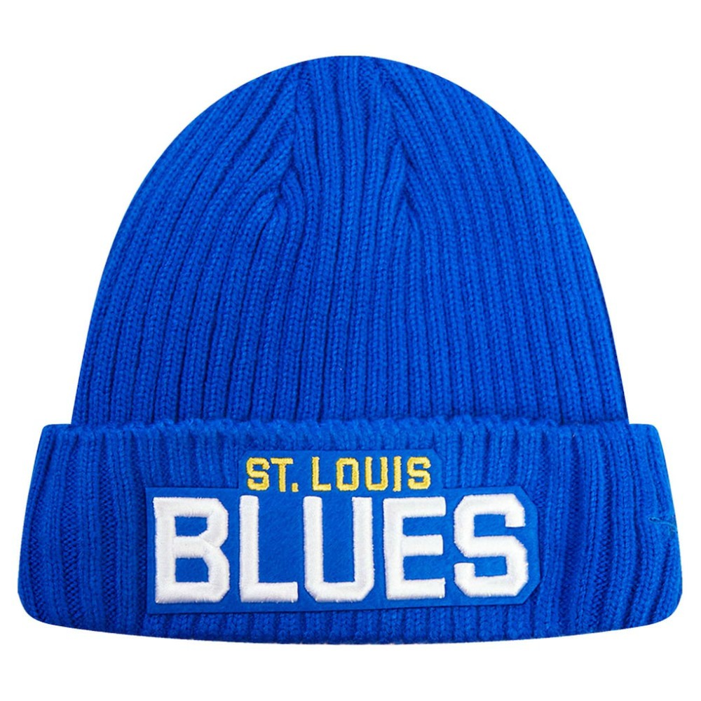 NHL St. Louis Blues Pro Standard Classic Core Cuffed Knit Hat - Royal