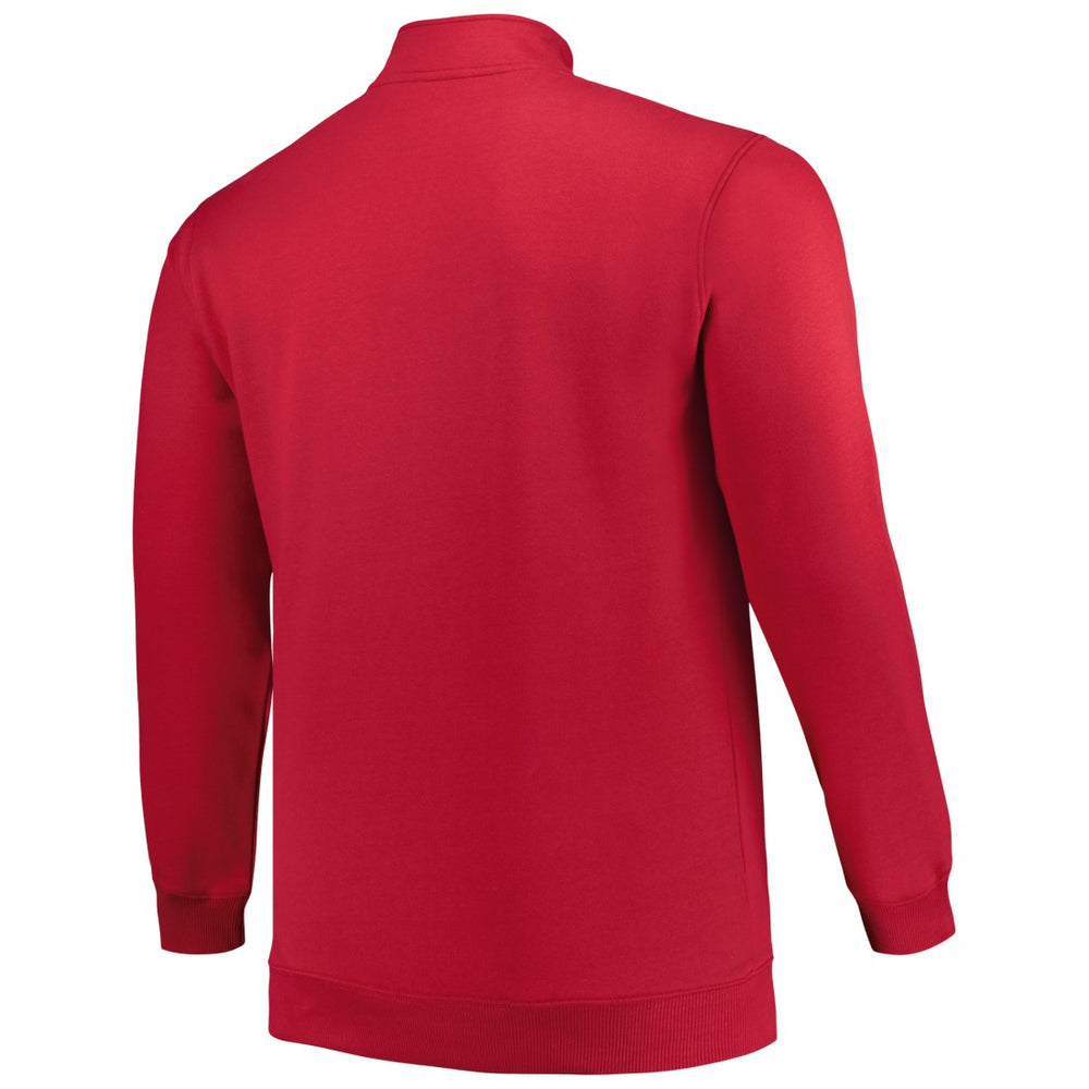 Tampa Bay Buccaneers Profile Big & Tall Fleece Quarter-Zip Jacket Red