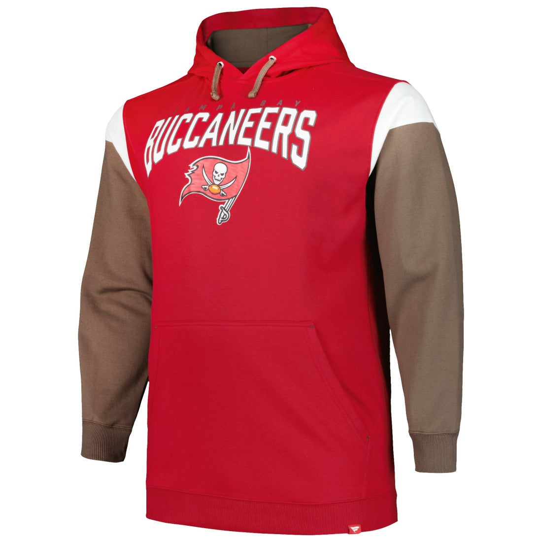 Tampa Bay Buccaneers Profile Big & Tall Trench Battle Pullover Hoodie Red