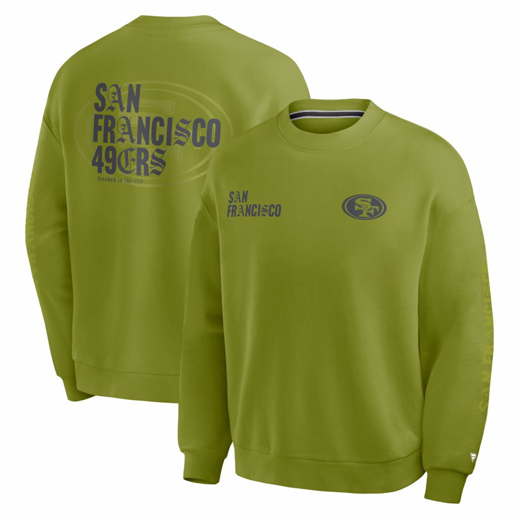 San Francisco 49ers Oversized Type Play Multi Sweatshirt Green