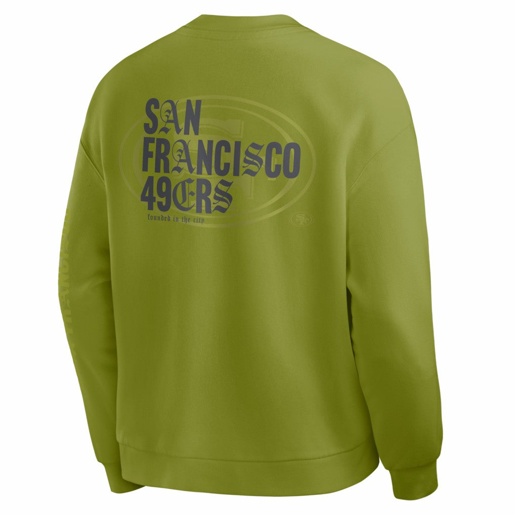 San Francisco 49ers Oversized Type Play Multi Sweatshirt Green