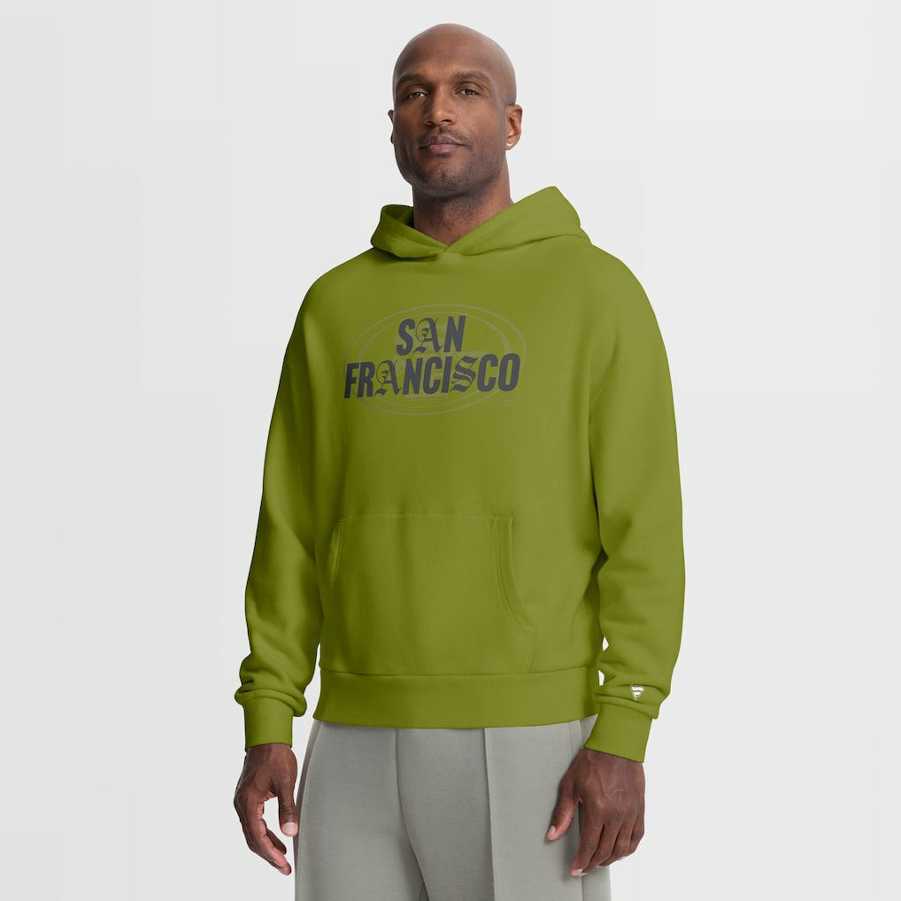 San Francisco 49ers Oversized Type Play Location Hoodie Green
