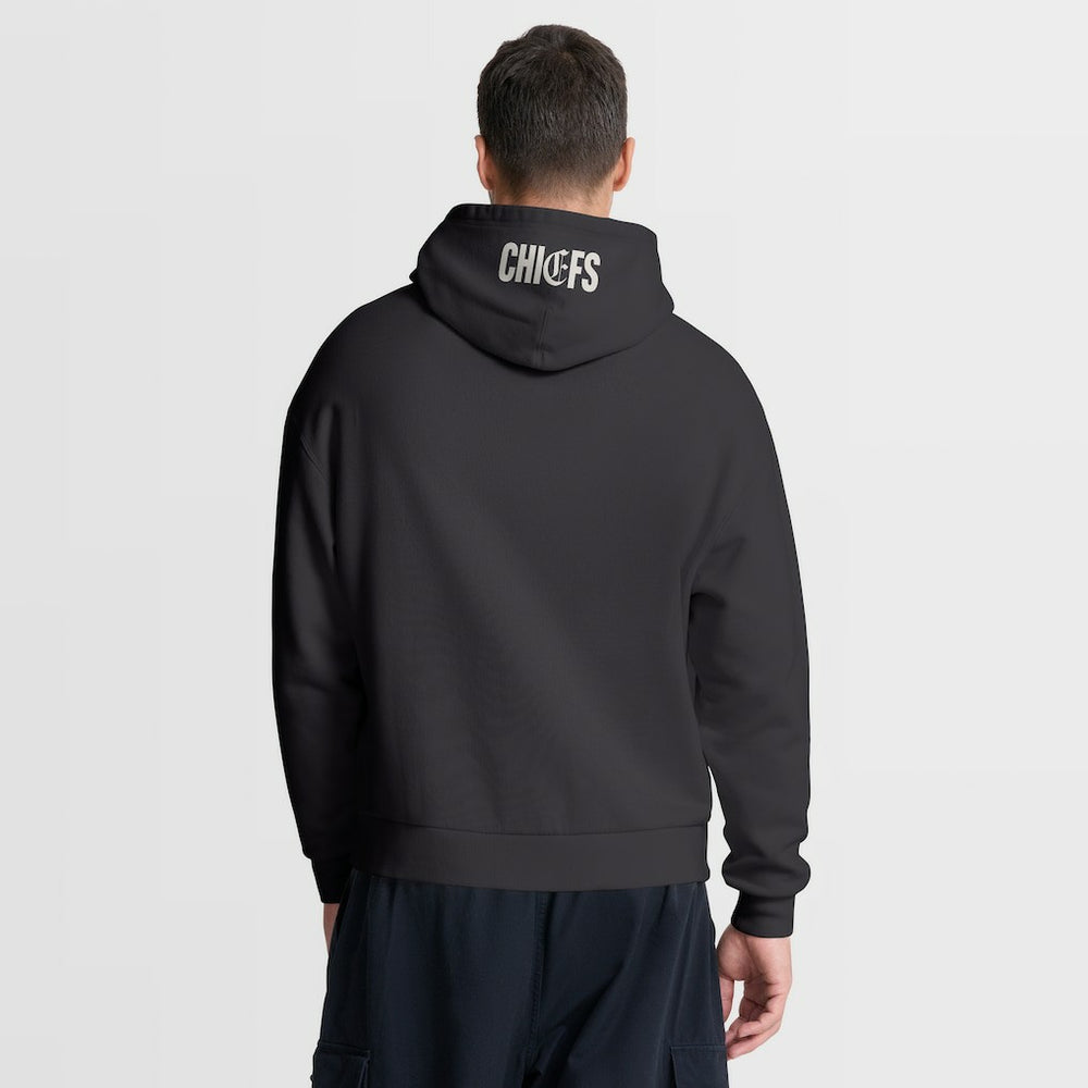 Kansas City Chiefs Oversized Type Play Location Hoodie Black