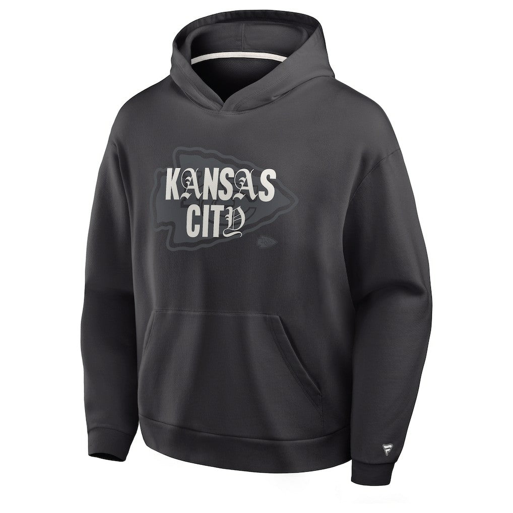 Kansas City Chiefs Oversized Type Play Location Hoodie Black