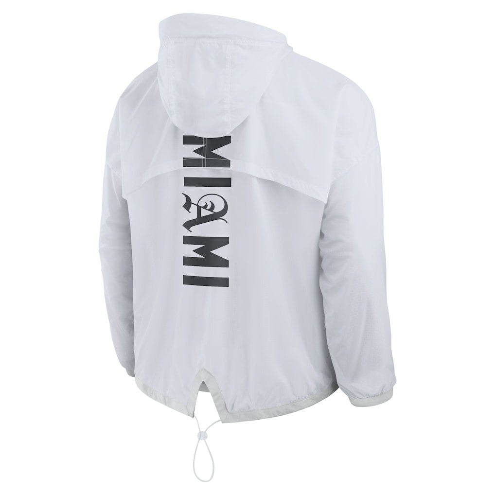 Miami Dolphins Type Play Down Full-Zip Jacket White