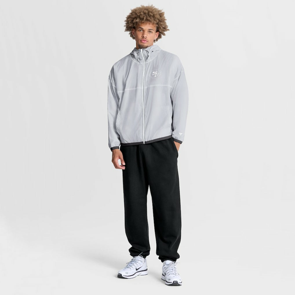 San Francisco 49ers Type Play Down Full-Zip Jacket White