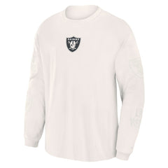 Las Vegas Raiders Oversized Type Play Long Sleeve T-Shirt Gray