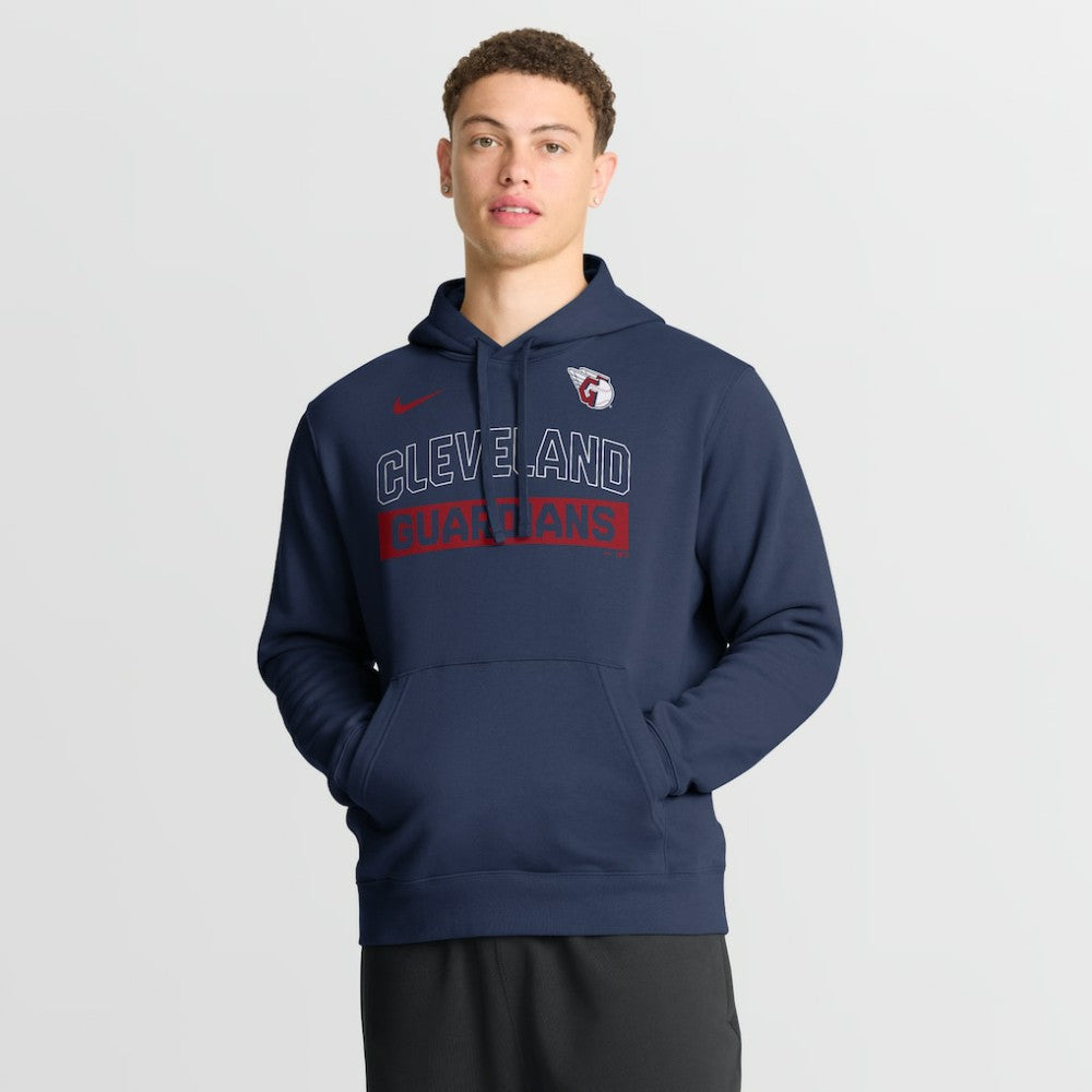 Cleveland Guardians Nike Primetime Club Hoodie - Navy Hoodies